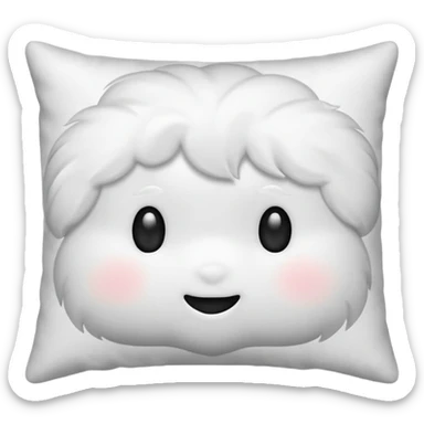 pillow wihout face sticker