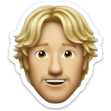 owen wilson square jaw sticker