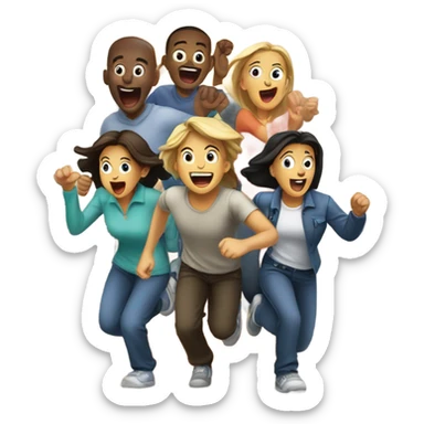 Rush from doors sticker