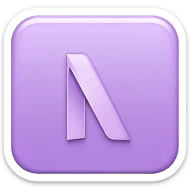 Netflix pretty aesthetic "N" logo in pastel purple sticker