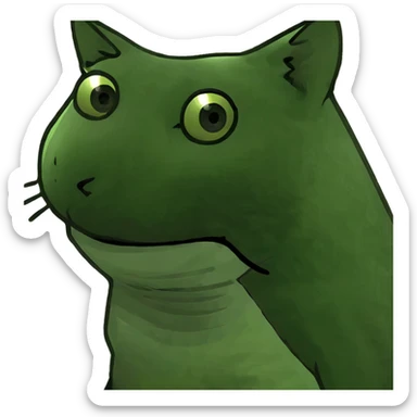 side eye cat sticker