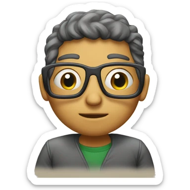 docente reflexionando sticker