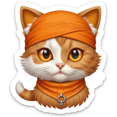 Crea un gatito y haslo pirata sticker