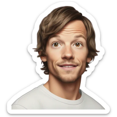 louis tomlinson hyper realist sticker
