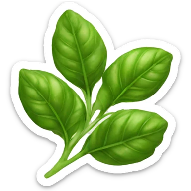 basil leaves sticker