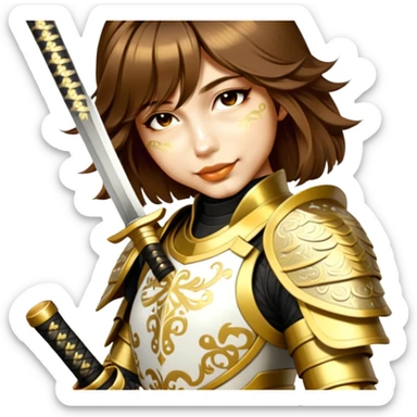 Golden Samurai sticker