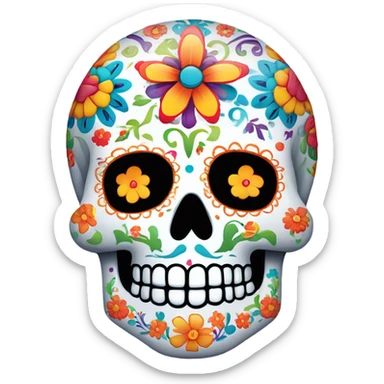 mexican skul sticker