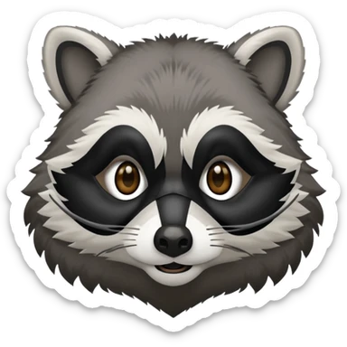 Snarky racoon bandit sticker