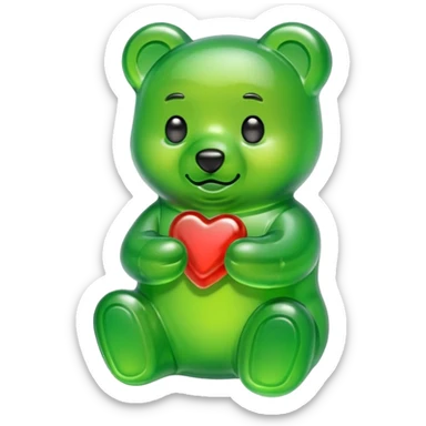 Gummy Bear Green sticker