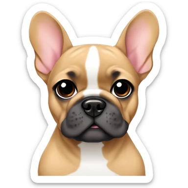 Fawn color cute Frenchie  sticker