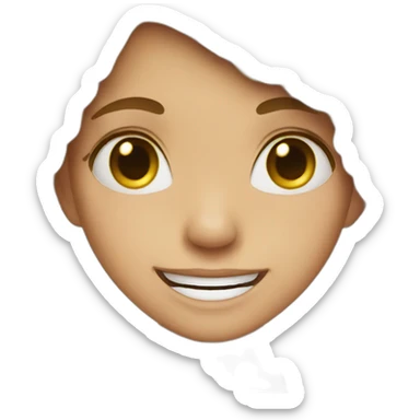 Girl happy tears sticker