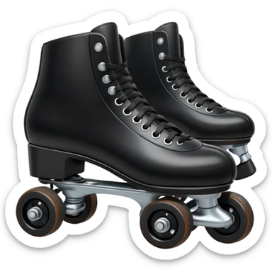 Patines negros  sticker