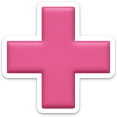 Pink cross sticker