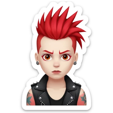 a punk rocker sticker