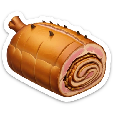 a roasted joint of pork emoji sticker