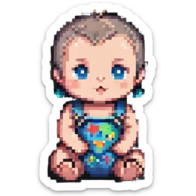 adorable baby sticker