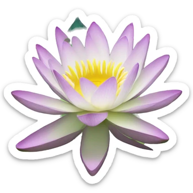 Waterlily flower sticker