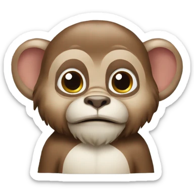 Un singe avec un noeud papillon sticker