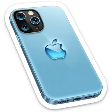 iPhone 13 Pro in light blue colour sticker