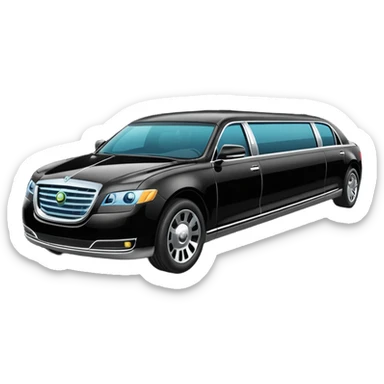 luxury self driving limo sticker