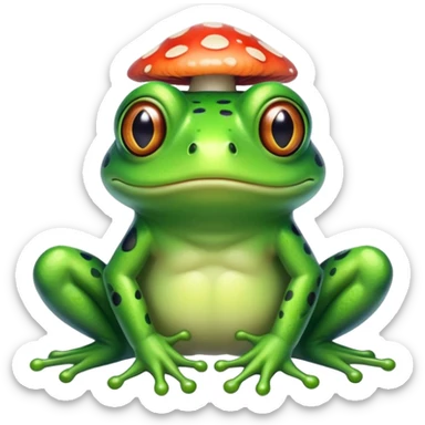Frog doing drugs sticker