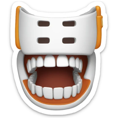 mouth guard sticker