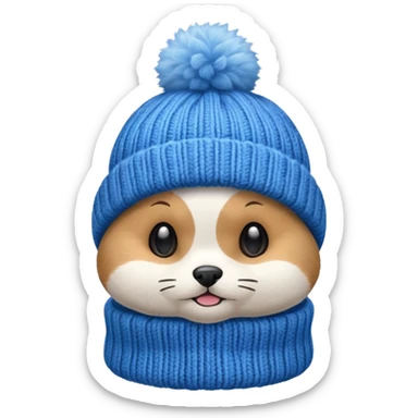 Winter Beanie Pet sticker