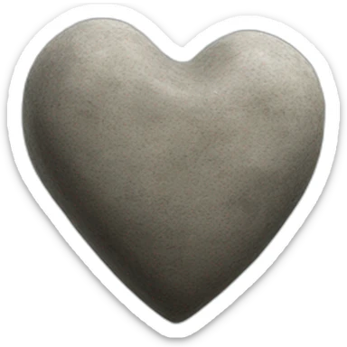 Stone Cairn heart sticker
