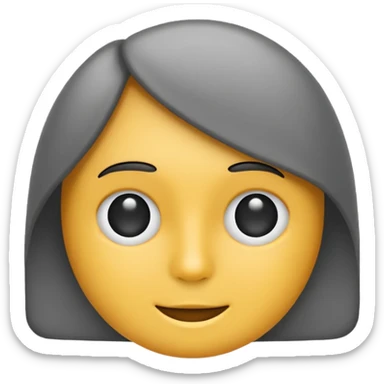 gender neutral symbol, gray color, classic emoji style, suitable for Discord role icon sticker