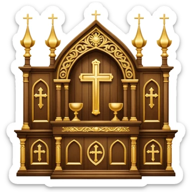 church ritual object sticker