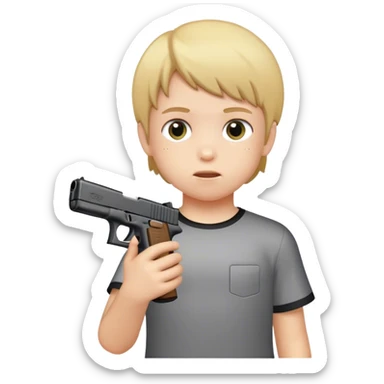 Child with a Glock  sticker