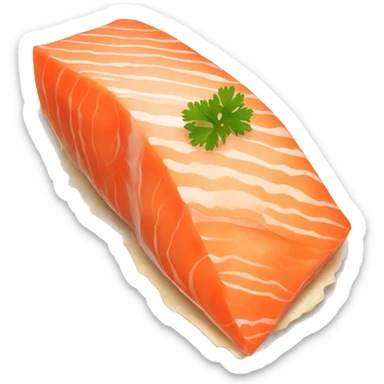 Fried salmon filet  sticker
