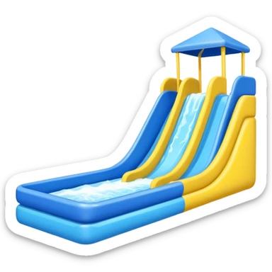 bed waterslide sticker