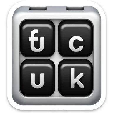 The word fuck sticker