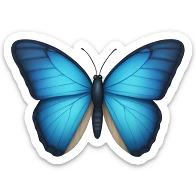 BLUE BUTTERFLY sticker