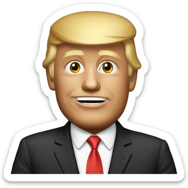 Donald trump emoji sticker