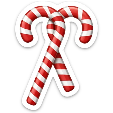 candy cane regular stripes sticker