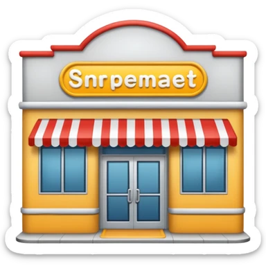 FRONT SUPERMARKET ENTRANCE sticker