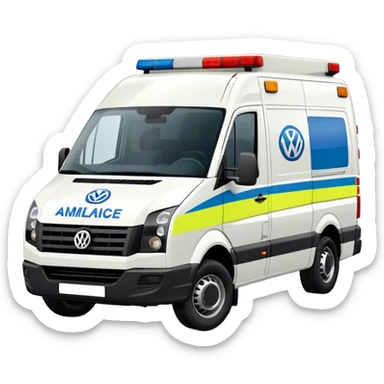ambulance volkswagen crafter sticker
