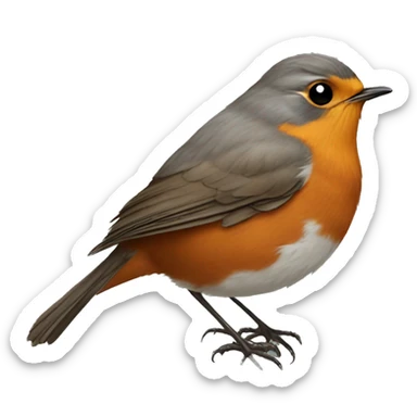 Robin bird sticker