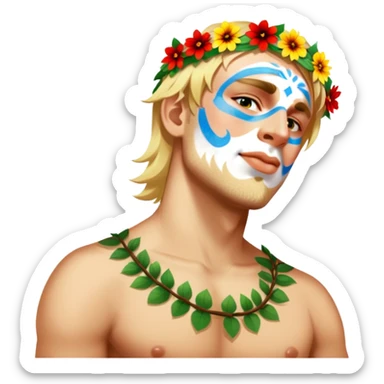 Flower-Crowned Dancer sticker