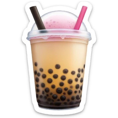 Bubble tea sticker