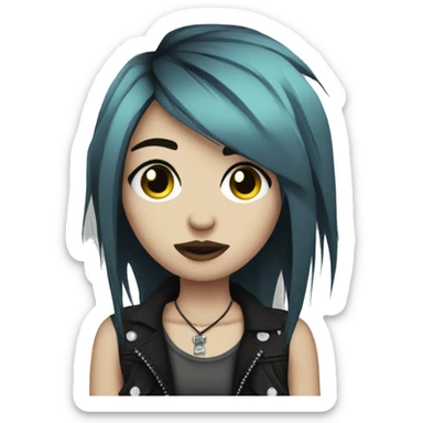 grunge emo punk girl sticker