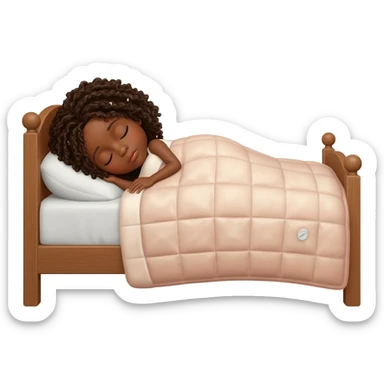 Gonemili Grace qui dort sur lit sticker