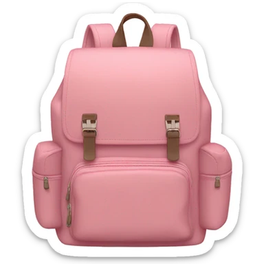 backpack soft pink color  sticker