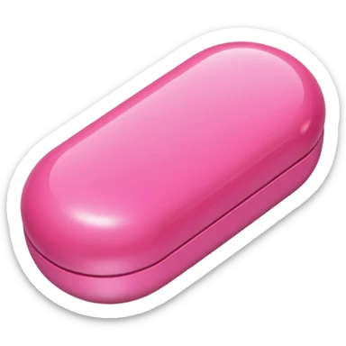 pink medication sticker