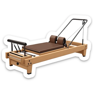 pilates reformer, minimal details sticker