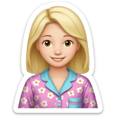 Pajama girl sticker