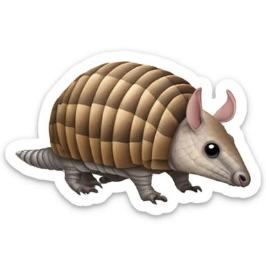 Nine banded armadillo sticker