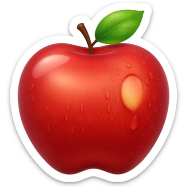 shower apple sticker